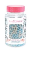 Sugar sprinkles White & Blue Pearls 55g