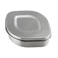 Lunchbox/Snackdose Edelstahl 105x105x52mm
