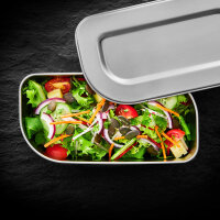 Lunchbox/Salatdose Edelstahl 205x105x88mm